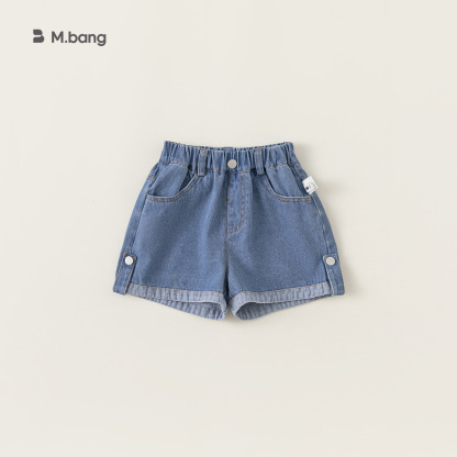 童裝兒童褲子夏季新品女童休閒短褲寶寶牛仔褲時尚