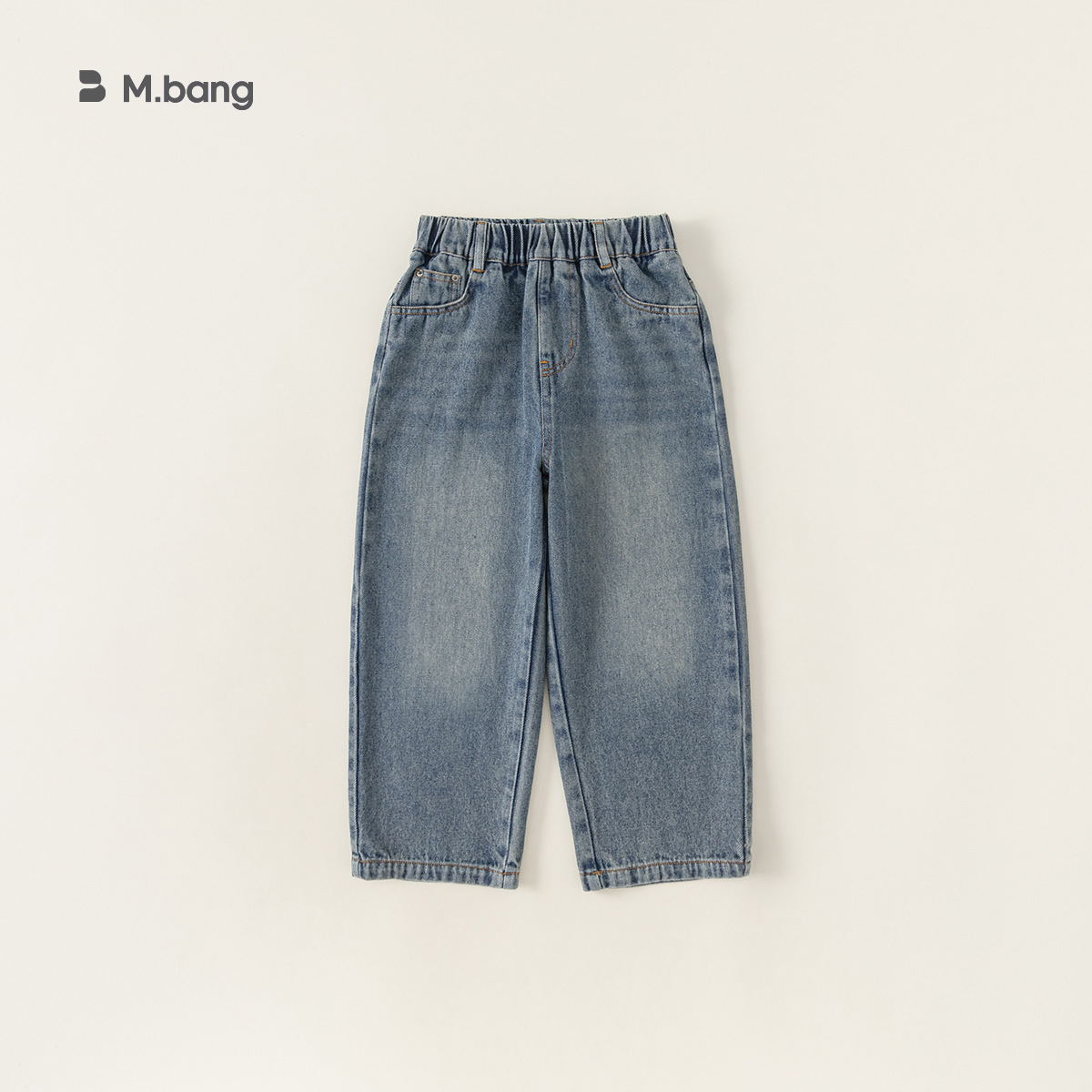 童裝男童長褲百搭韓版褲子中大童秋款新款女童直筒休閒牛仔褲