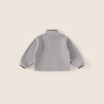 冬季兒童內膽拉鍊大童外套搖粒絨立領保暖孩子上衣男童外套