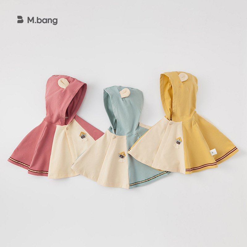 春秋季韓版新品女童連帽寶寶披風斗篷嬰童外出服男童衣服