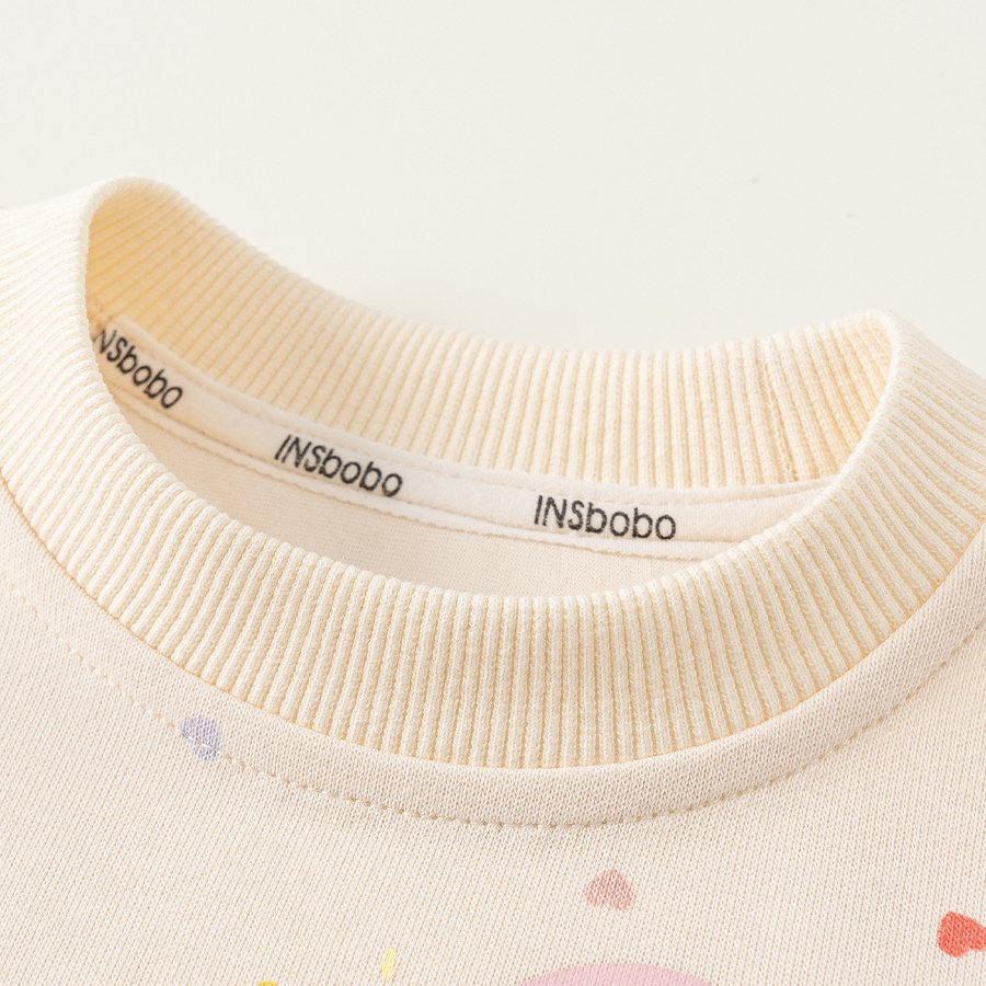 童裝女童衛衣甜美兒童套頭衫衣服春季新品卡通印花中小童上衣