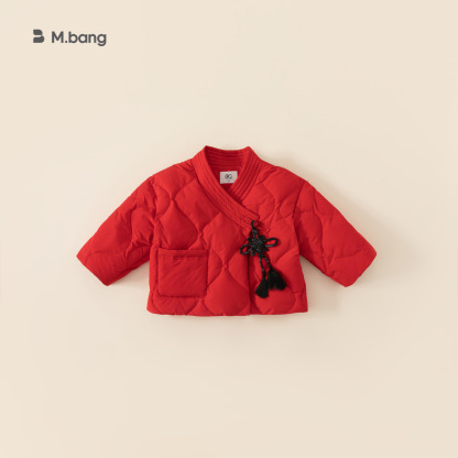 童裝冬季男童加厚外套女童年服白鴨絨兒童羽絨服