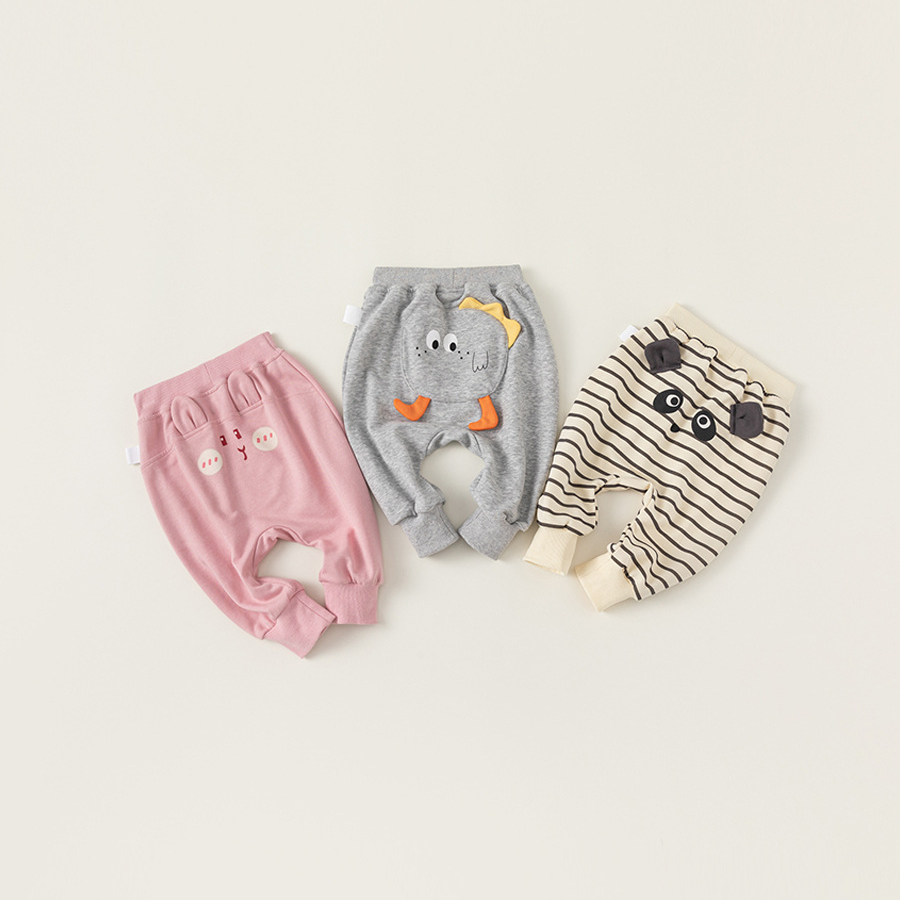 童裝嬰幼童卡通PP褲春秋裝新品寶寶休閒褲兒童褲子