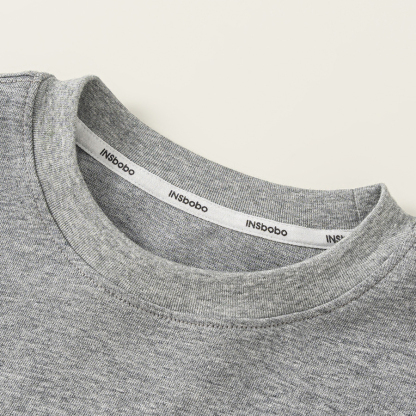 童裝兒童秋季上衣假兩件T恤拼色衣服男孩子繡標內搭男童長袖