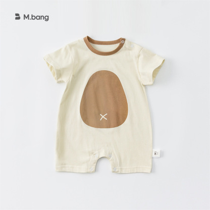 童裝夏季薄款男女童卡通爬服兒童連體衣嬰童