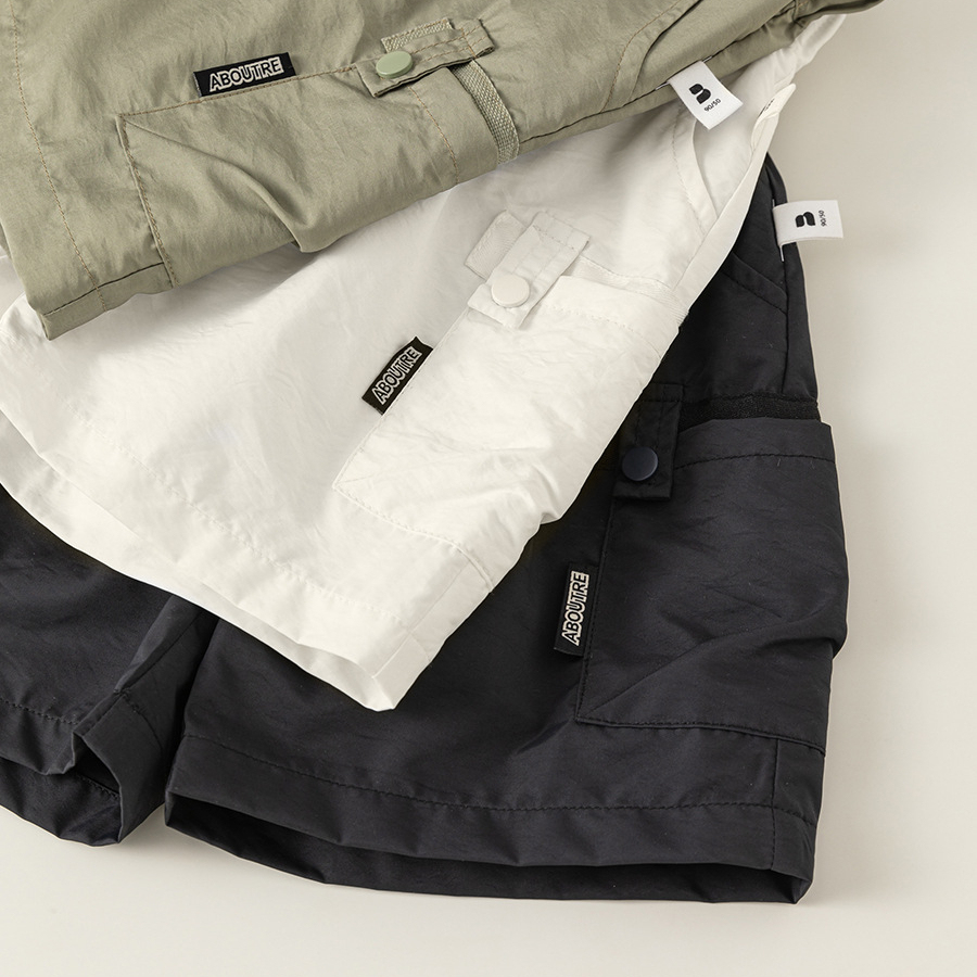 童裝男童五分褲兒童工裝褲寶寶休閒中褲寬鬆夏裝外出服