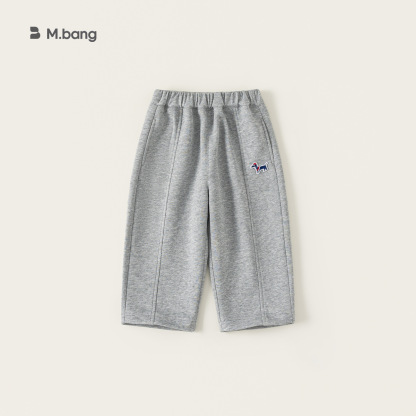 童裝女童長褲春季新品卡通兒童直筒褲小童衛褲百搭男童褲子