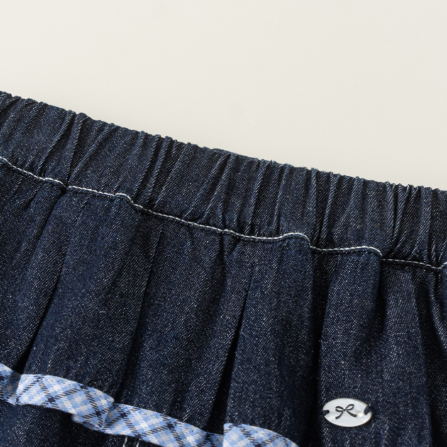 童裝女童牛仔褲春季新品簡約兒童長褲屁簾小童褲子