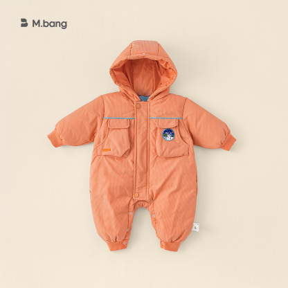 冬季休閒男女寶寶連體衣90白鴨絨兒童羽絨服嬰童