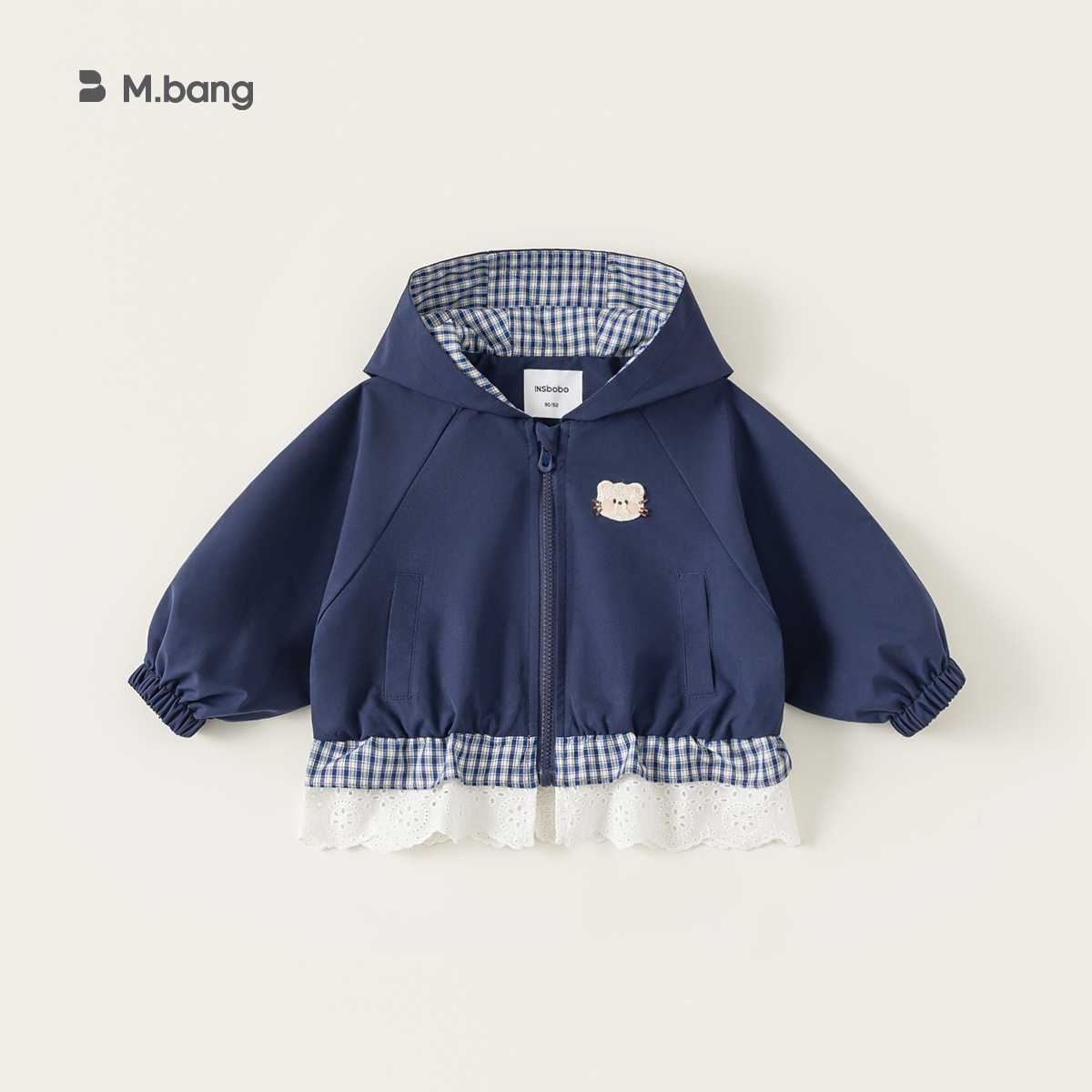 童裝女童外套春季新品連帽花邊兒童拉鍊衫衣服百搭中小童上衣