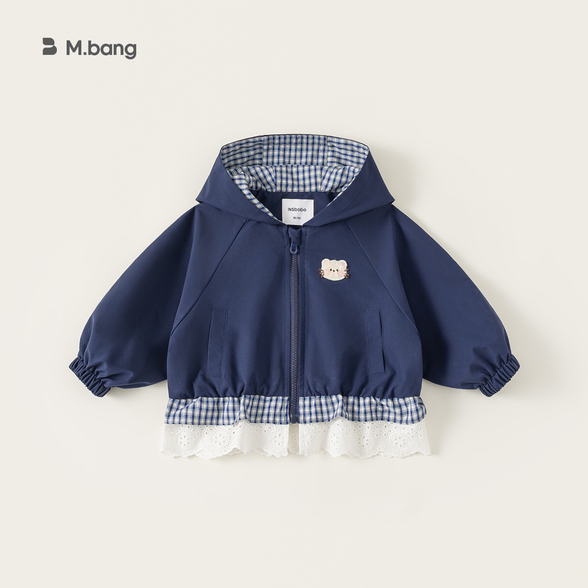 童裝女童外套春季新品連帽花邊兒童拉鍊衫衣服百搭中小童上衣