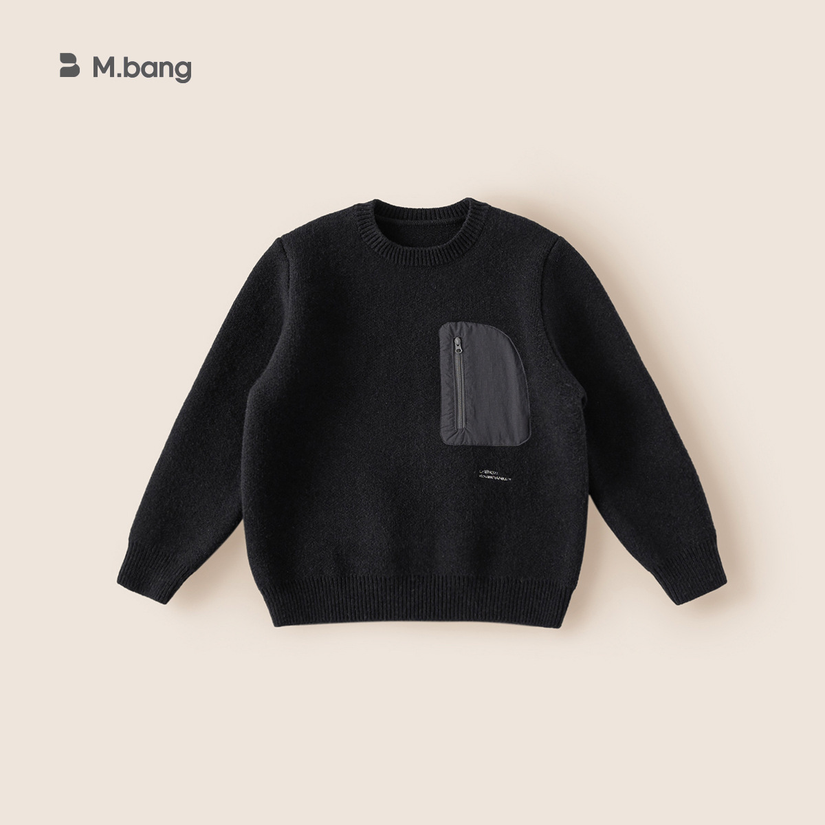 童裝兒童拉鍊口袋針織衫中大童加厚上衣男童毛衣休閒冬裝新款