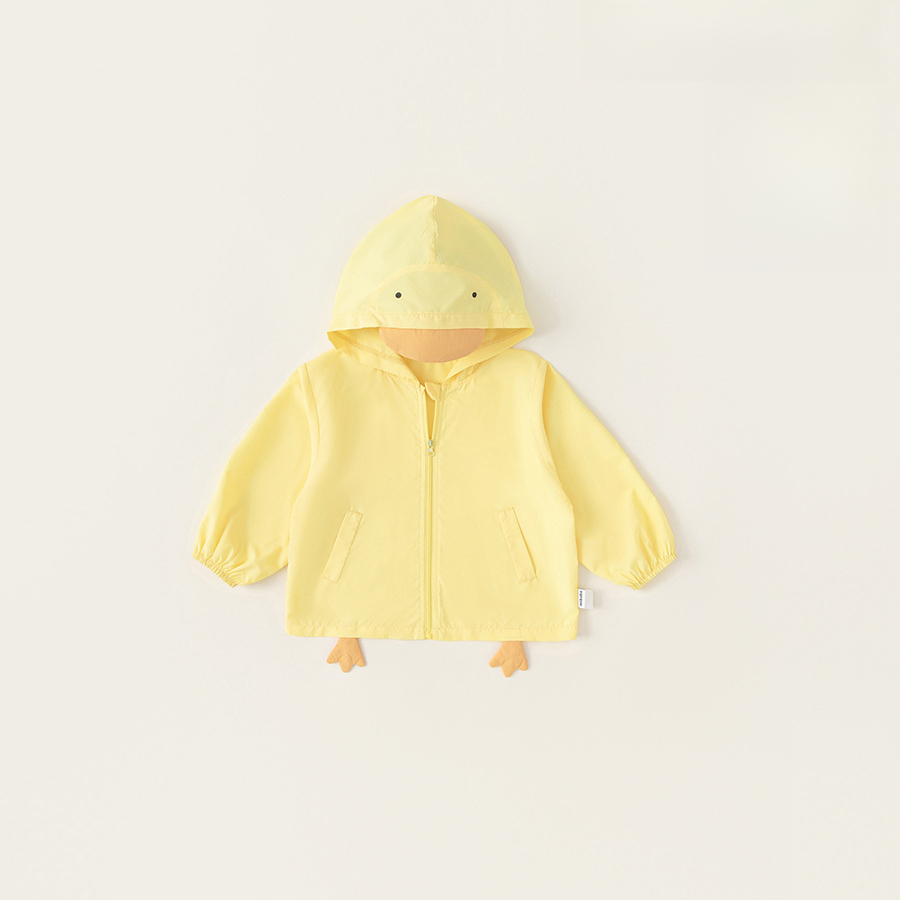 童裝夏季男童卡通連帽空調衫兒童外套薄款女寶寶防曬外套潮