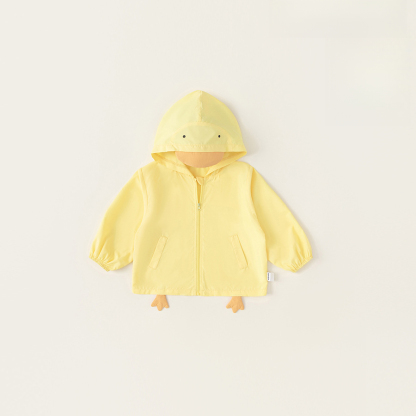 童裝夏季男童卡通連帽空調衫兒童外套薄款女寶寶防曬外套潮