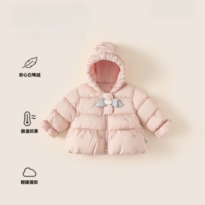 童裝冬季新款女孩上衣保暖冬裝兒童羽絨服白鴨絨女童羽絨外套