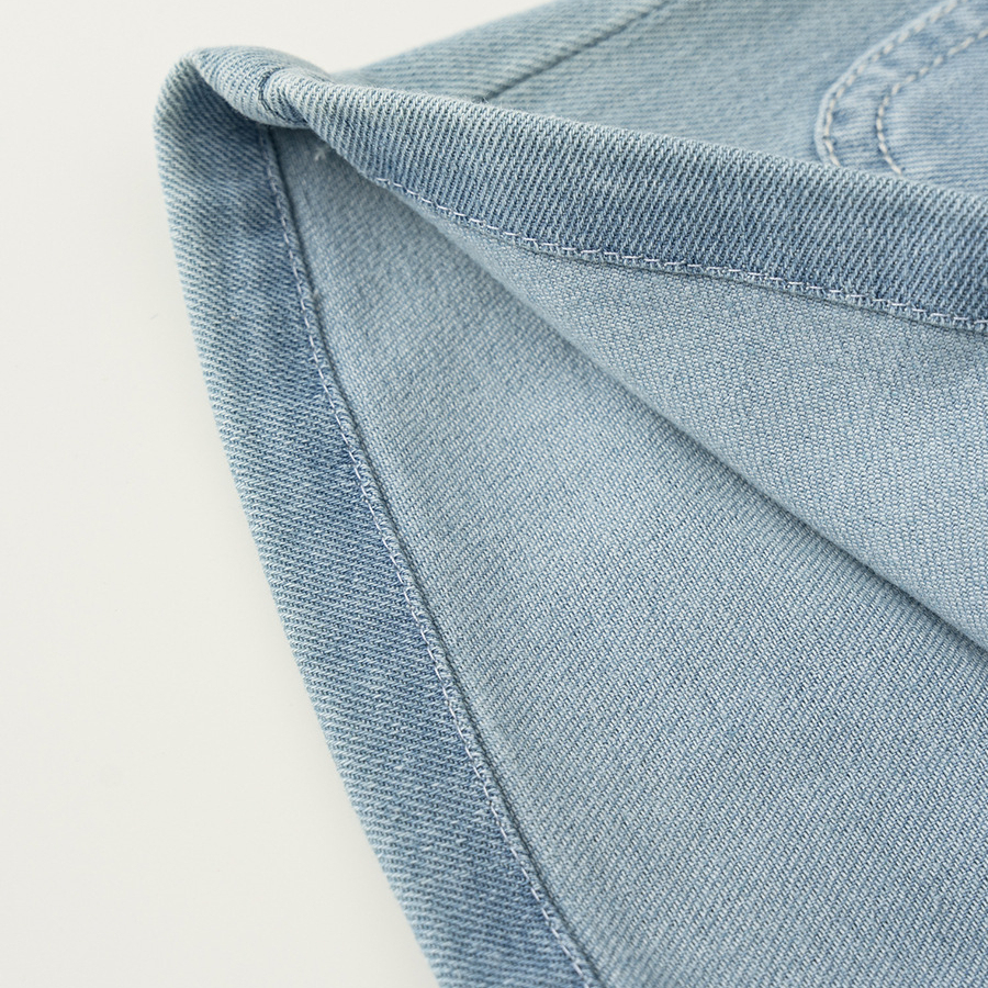 童裝女童褲子甜美蝴蝶結翻邊牛仔短褲女寶寶夏季熱褲XK42065