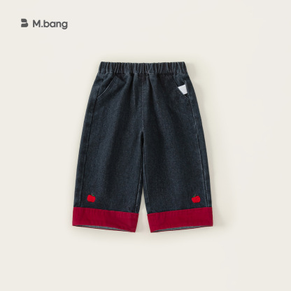 童裝女童牛仔褲年春季兒童直筒褲中小童百搭男童休閒褲子