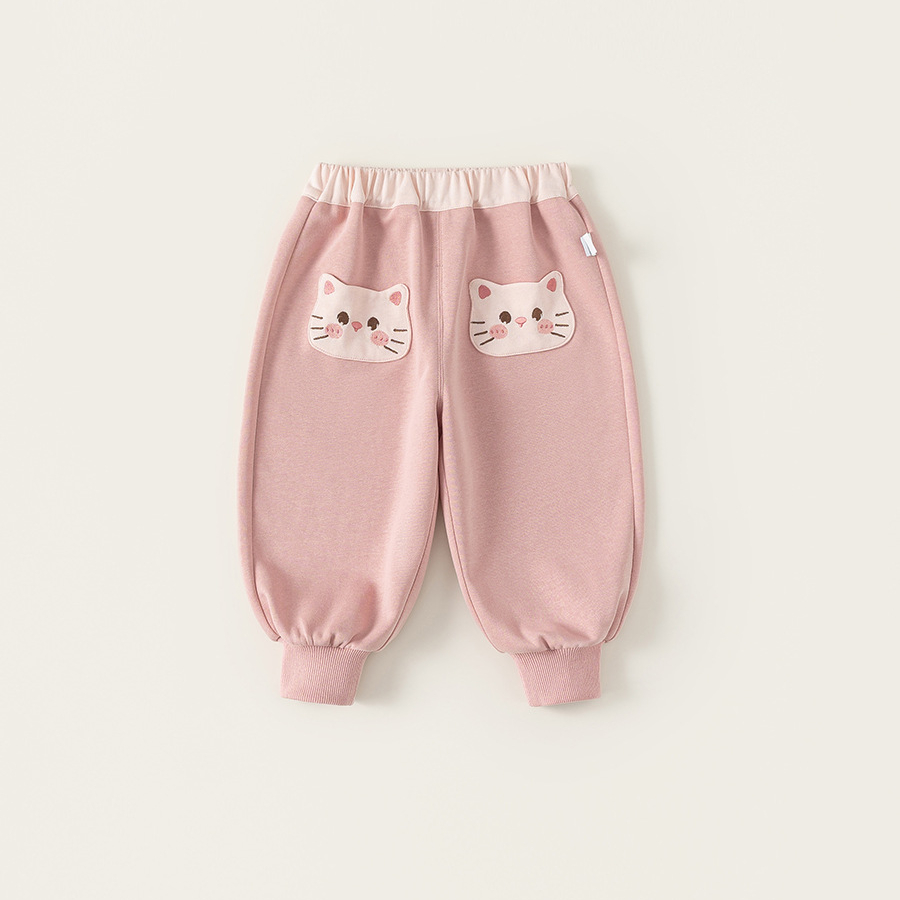 童裝女童衛褲春季新品中小童束腳褲時尚寶寶運動長褲