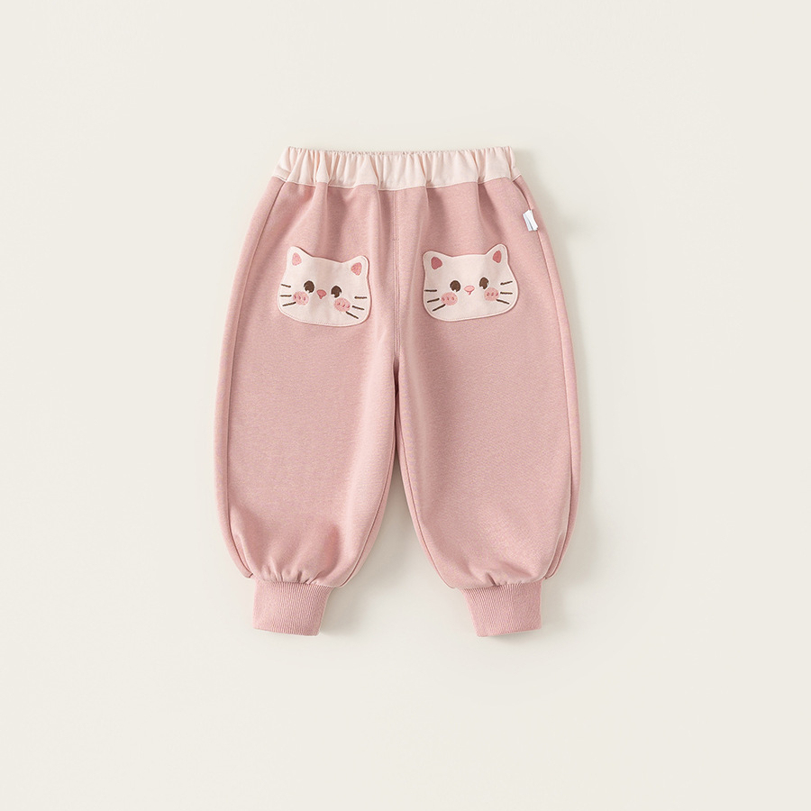 童裝女童衛褲春季新品中小童束腳褲時尚寶寶運動長褲