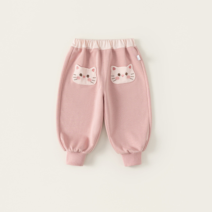 童裝女童衛褲春季新品中小童束腳褲時尚寶寶運動長褲