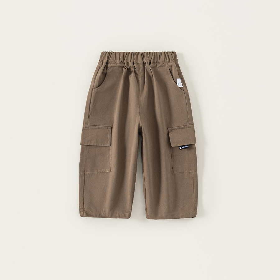 童裝女童褲子春秋季新款男童工裝褲秋裝兒童休閒褲子長褲潮