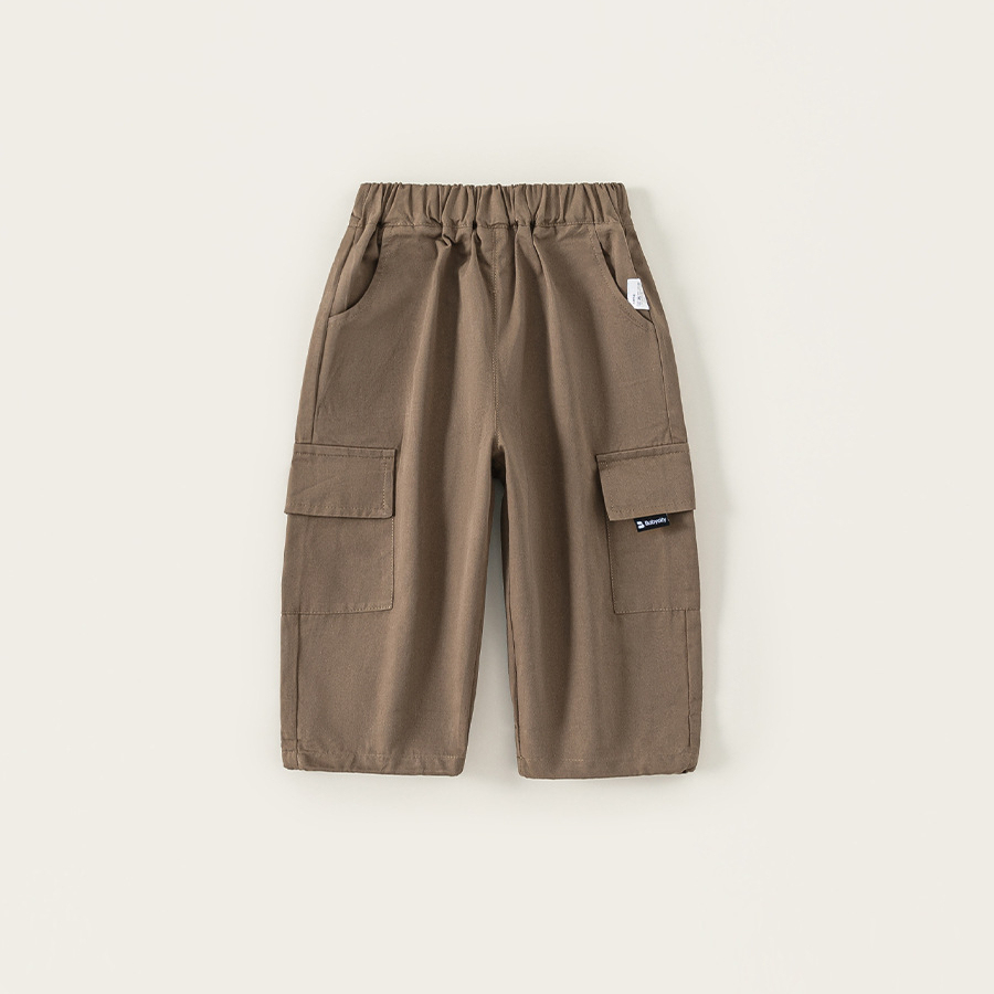 童裝女童褲子春秋季新款男童工裝褲秋裝兒童休閒褲子長褲潮