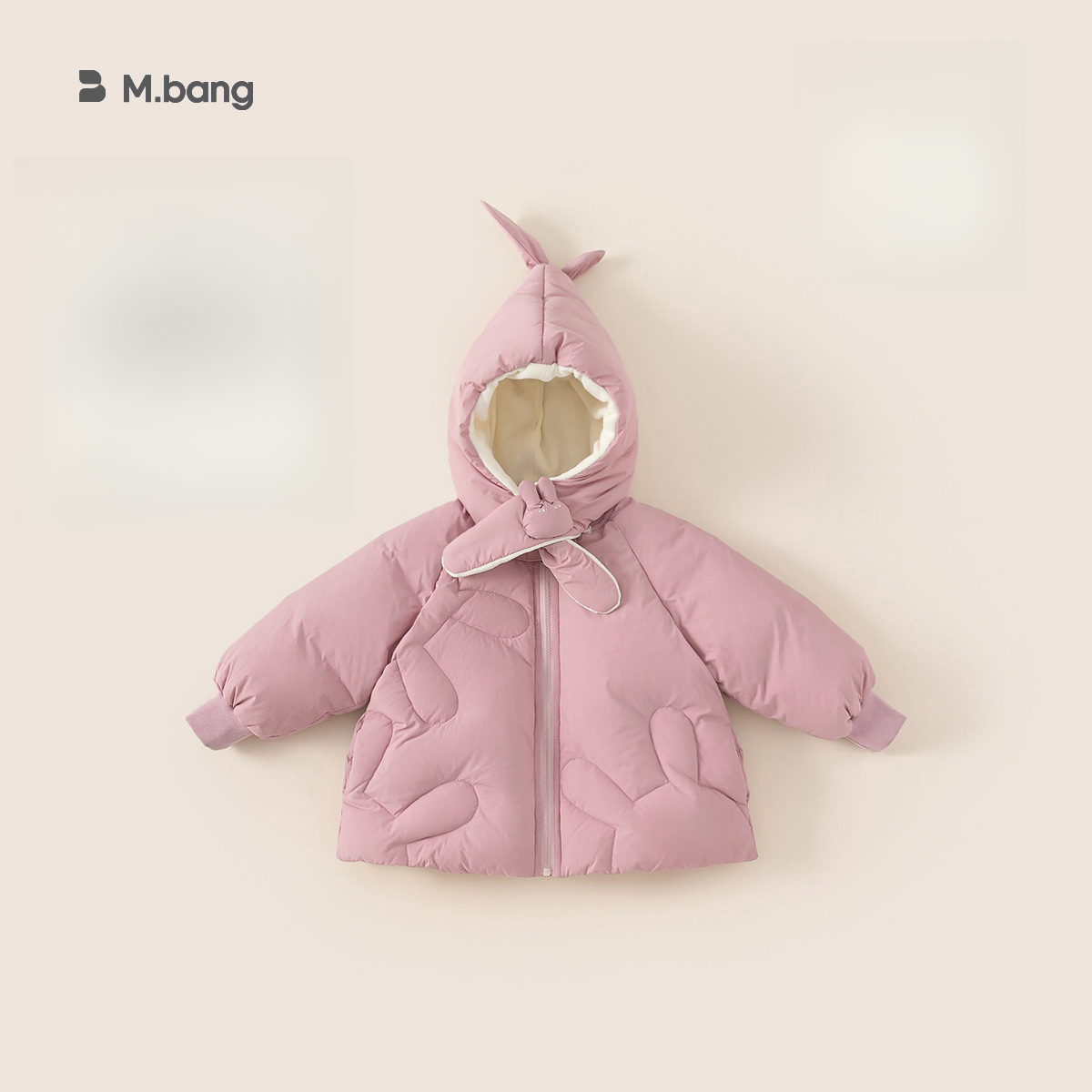 童裝兒童羽絨服女童冬季保暖洋氣可拆卸帽子圍脖寶寶羽絨外套