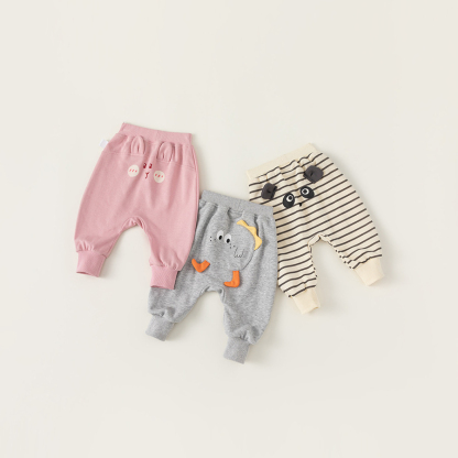 童裝嬰幼童卡通PP褲春秋裝新品寶寶休閒褲兒童褲子