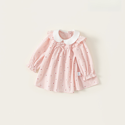 公主裙女童秋款童裙甜美a字裙週歲裙子女寶寶長袖連衣裙