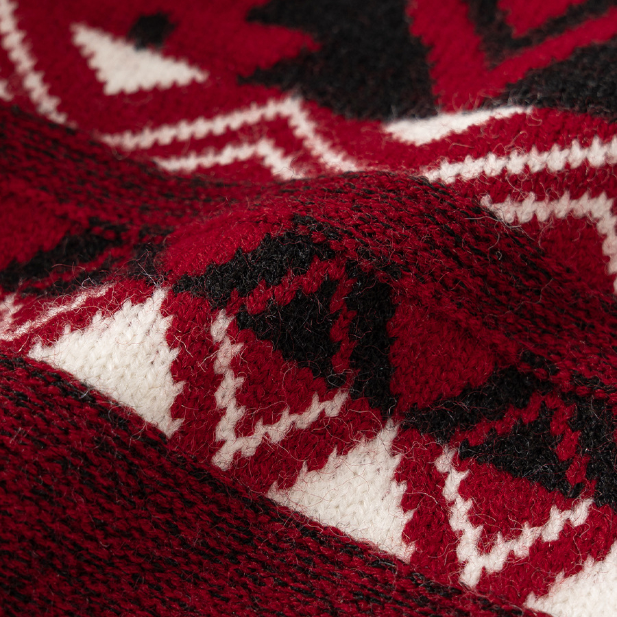 童裝大童針織圓領套頭衫新年紅色兒童毛衣秋冬新款男孩衣服