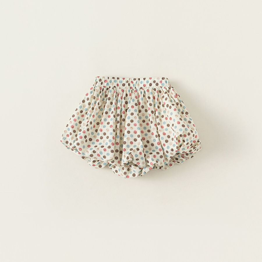 童裝韓版女童波點花苞褲兒童夏裝褲子女童短褲外穿洋氣