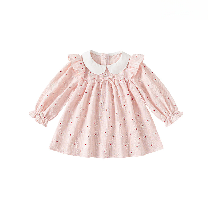 公主裙女童秋款童裙甜美a字裙週歲裙子女寶寶長袖連衣裙