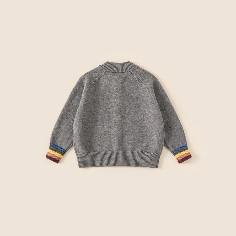 童裝針織開衫兒童柔軟毛線衫秋冬內搭女童上衣女孩毛衣外套