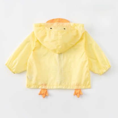 童裝夏季男童卡通連帽空調衫兒童外套薄款女寶寶防曬外套潮