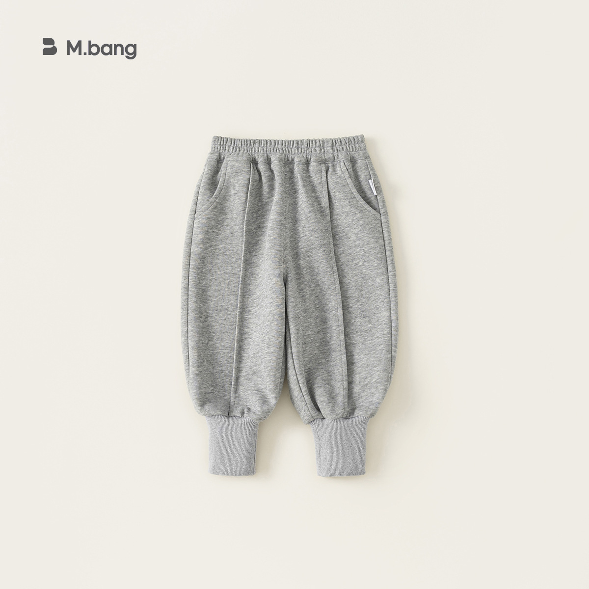 童裝寶寶褲子春秋季新款運動褲男童束腳長褲純色兒童運動褲