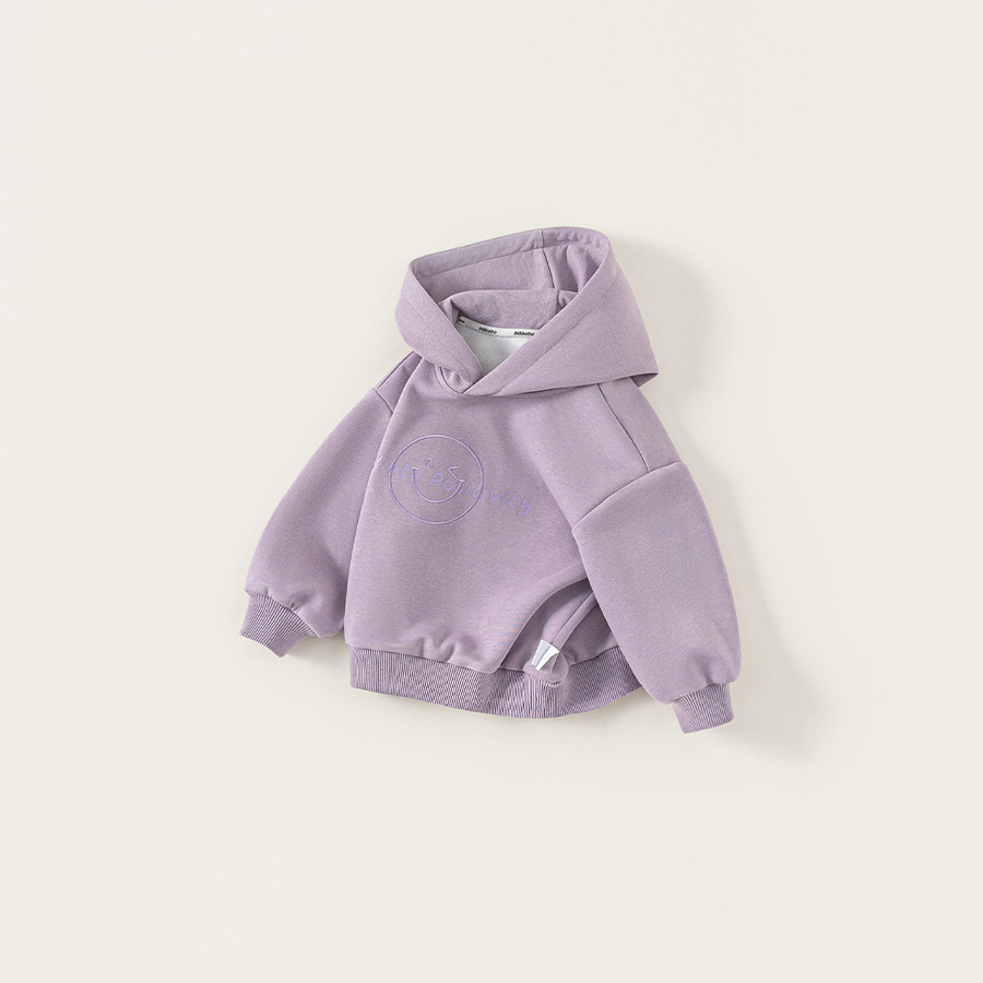 童裝兒童上衣秋裝新款中小童衣服女孩子長袖繡花男童連帽衛衣