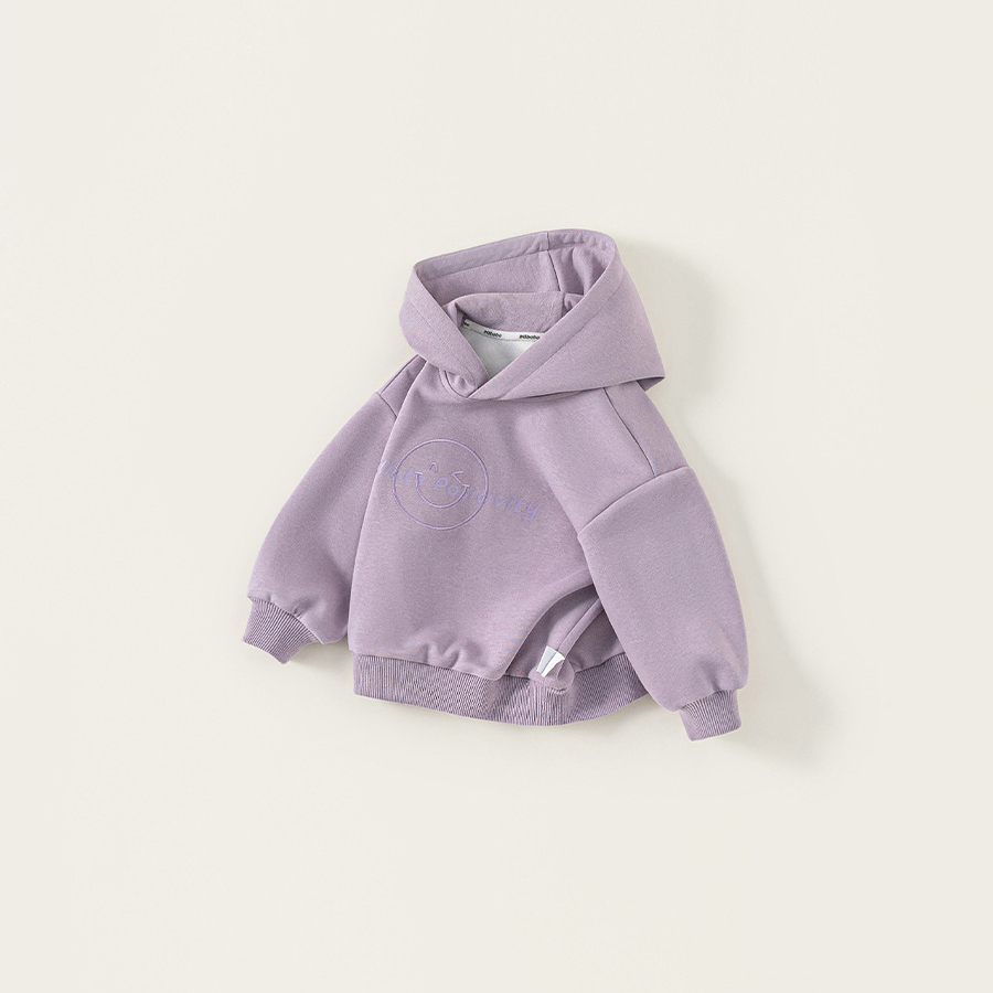 童裝兒童上衣秋裝新款中小童衣服女孩子長袖繡花男童連帽衛衣