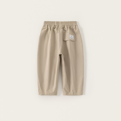 童裝男童褲子春季新品簡約兒童休閒長褲純色百搭中小童直筒褲