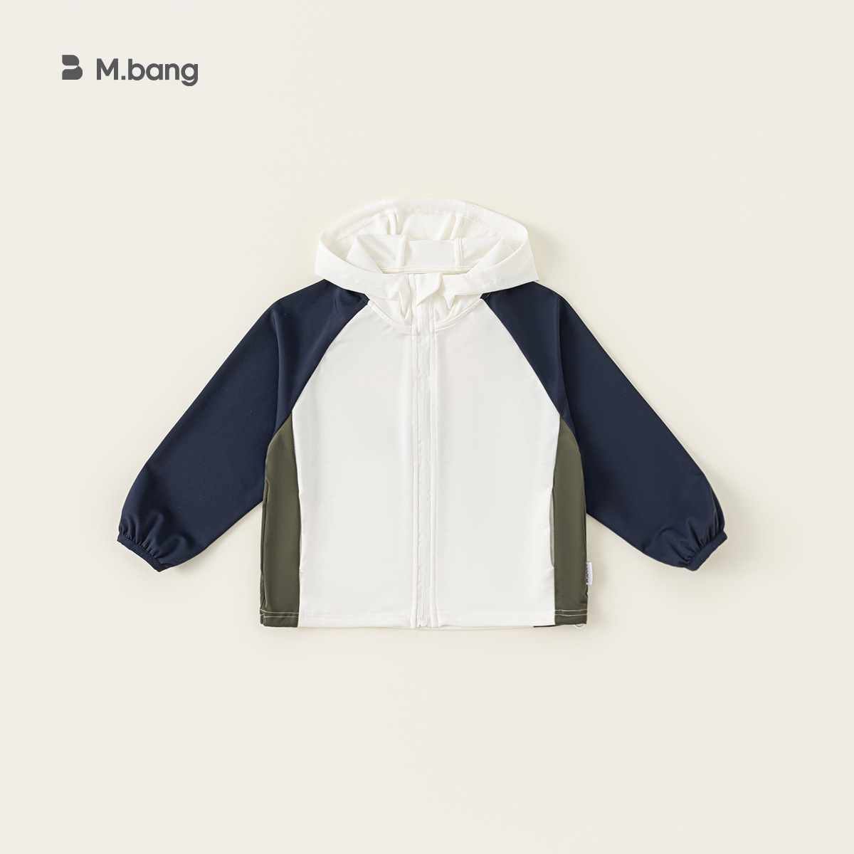 童裝春季兒童拼色風衣外套2025新款百搭連帽上衣寬鬆休閒開衫