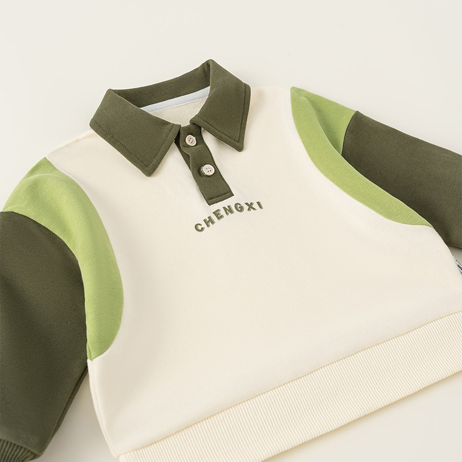 童裝兒童時尚衛衣春季新款男童翻領上衣韓版寶寶撞色polo衫