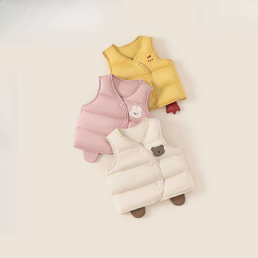 童裝男童羽絨馬甲秋冬嬰兒女寶寶坎肩羽絨服背心馬夾保暖外套