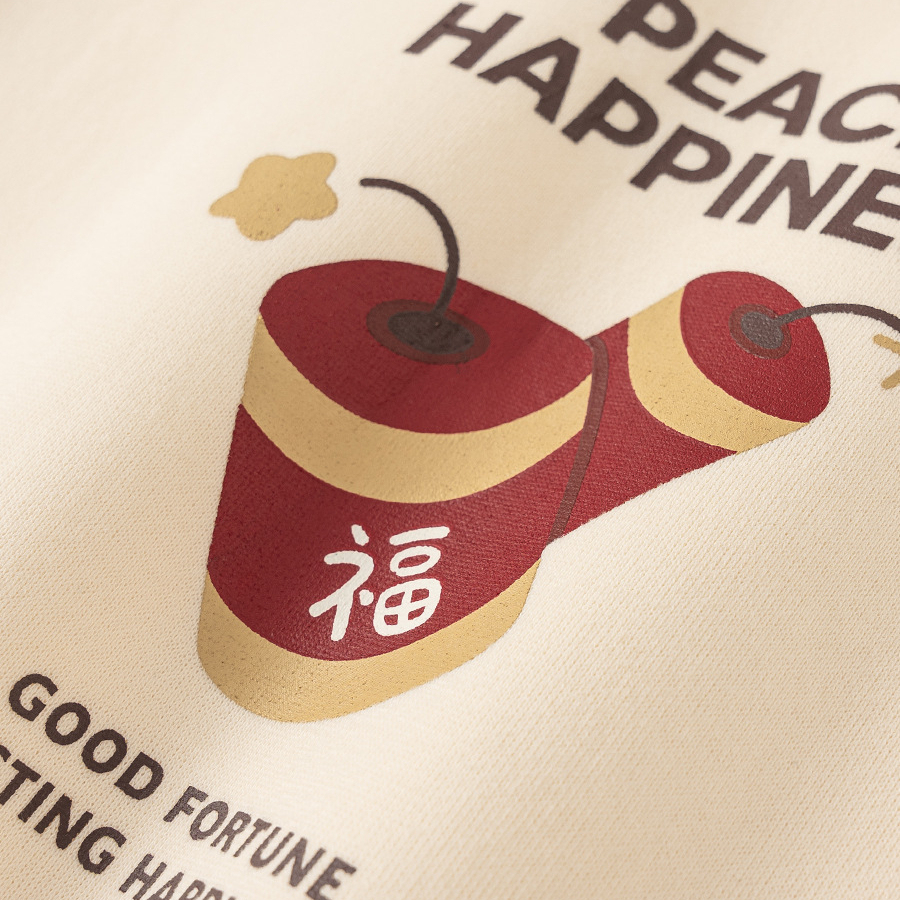 男童衣服冬季印花圓領寶寶上衣一體絨套頭兒童衛衣