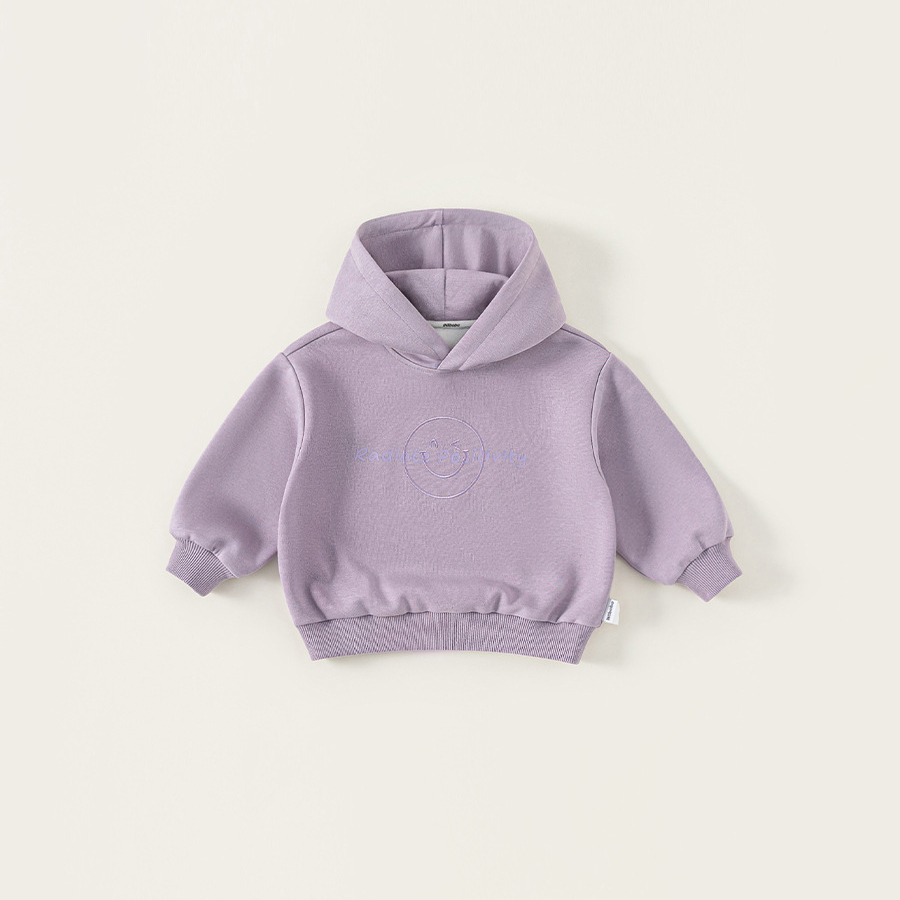 童裝兒童上衣秋裝新款中小童衣服女孩子長袖繡花男童連帽衛衣