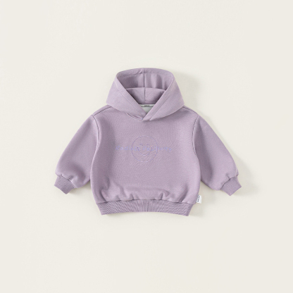 童裝兒童上衣秋裝新款中小童衣服女孩子長袖繡花男童連帽衛衣