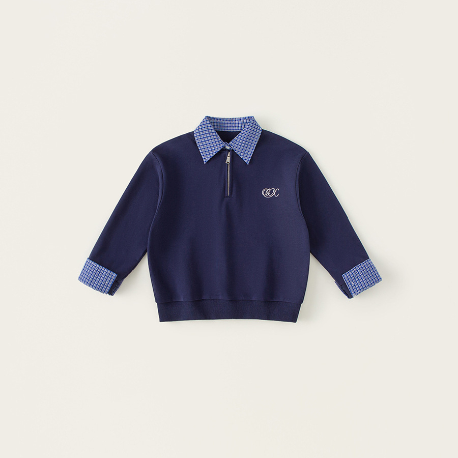 童裝兒童POLO衫春季新款男童長袖翻領衛衣假兩件上衣