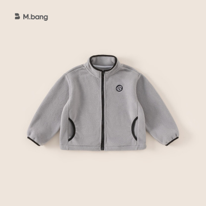 冬季兒童內膽拉鍊大童外套搖粒絨立領保暖孩子上衣男童外套