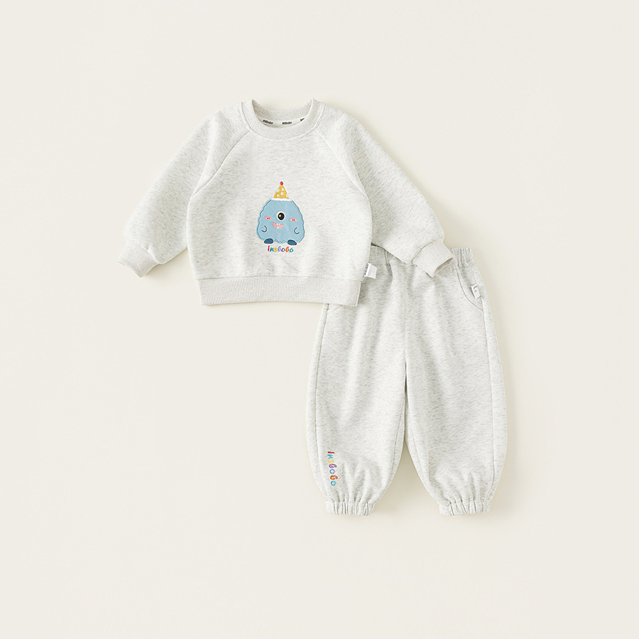 童裝兒童衛衣套裝新款女童寶寶卡通上衣男童衛褲兩件套