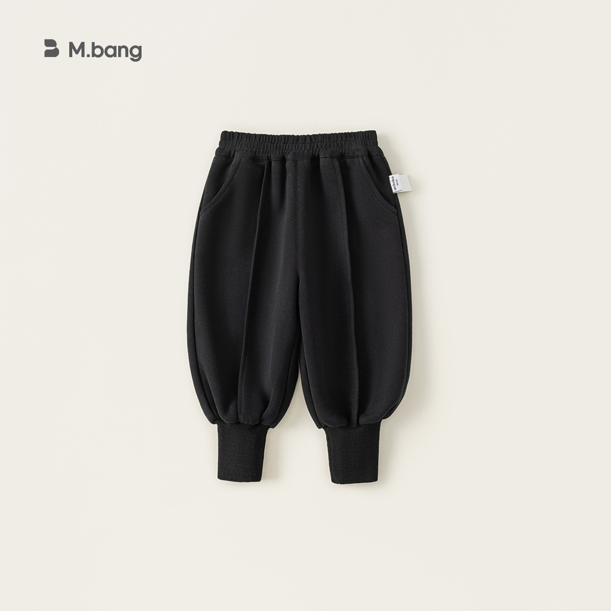 童裝寶寶褲子春秋季新款運動褲男童束腳長褲純色兒童運動褲