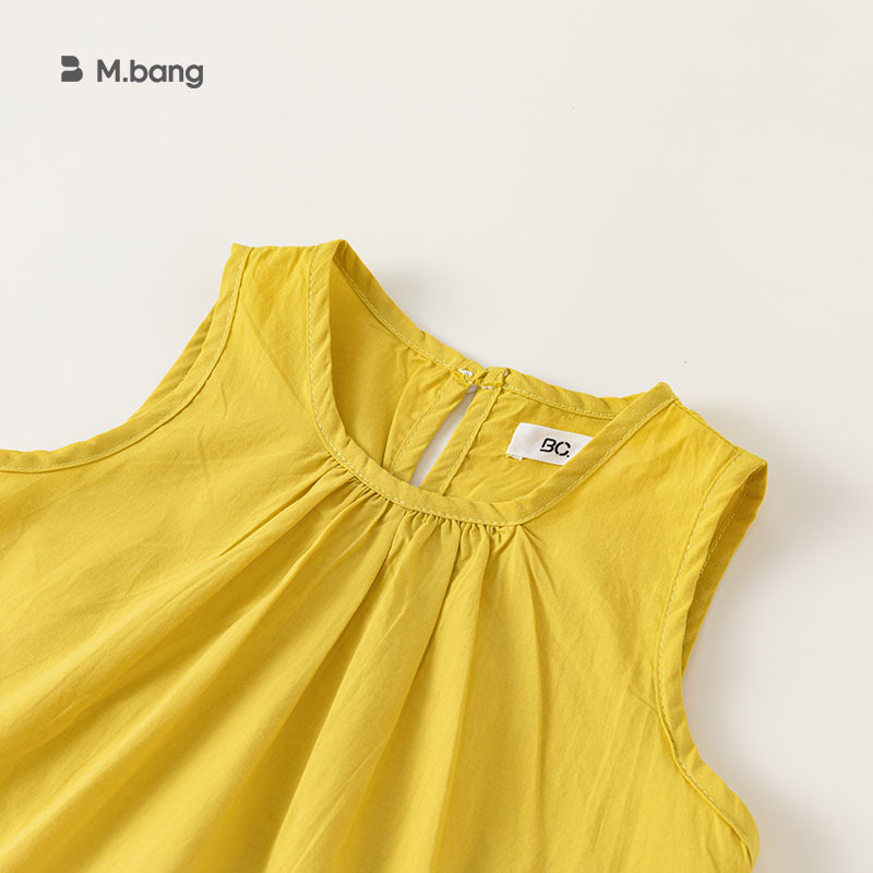 童裝女童夏裝波點印花九分褲純色無袖上衣兩件套時尚套裝潮