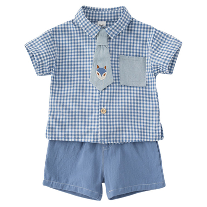 童裝男童夏裝套裝帥氣寶寶洋氣短袖韓版童裝潮休閒